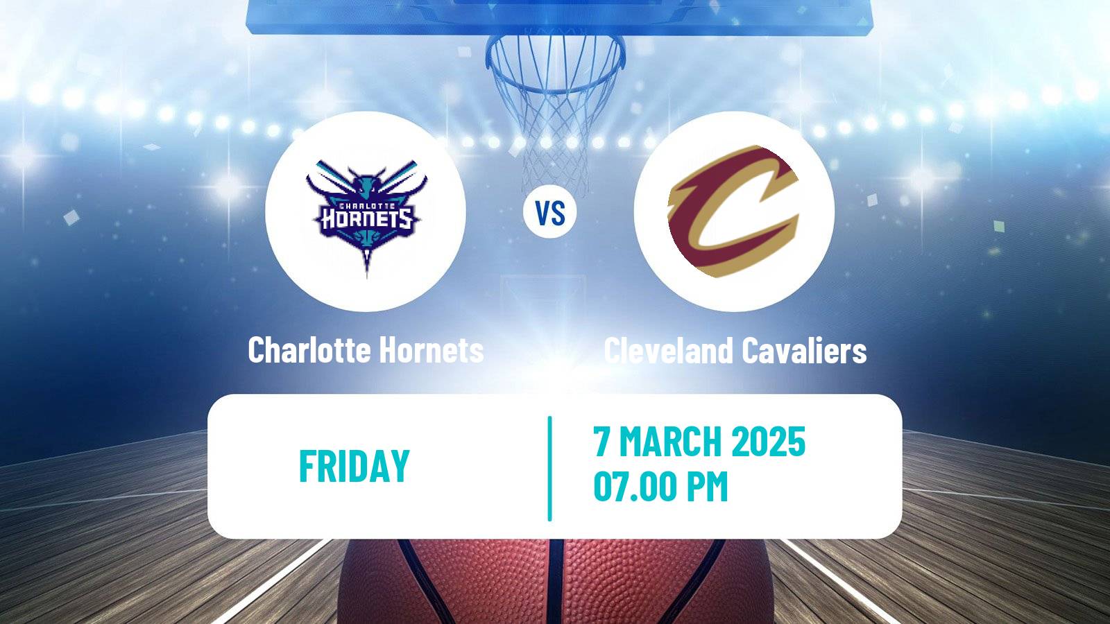 Basketball NBA Charlotte Hornets - Cleveland Cavaliers