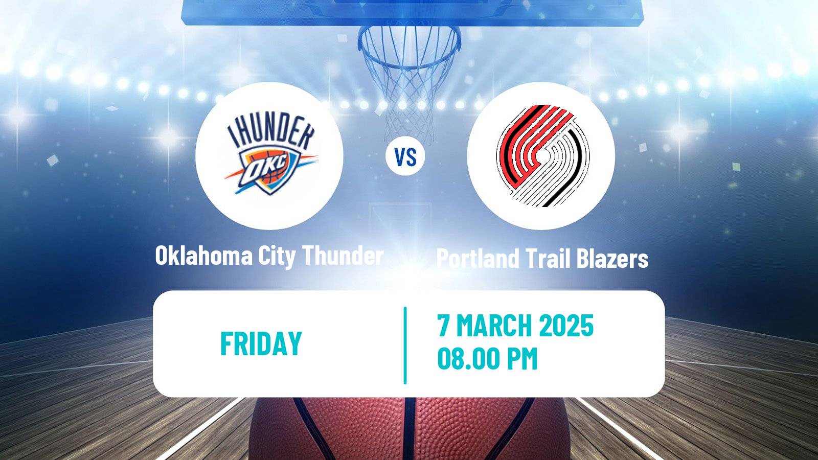 Basketball NBA Oklahoma City Thunder - Portland Trail Blazers