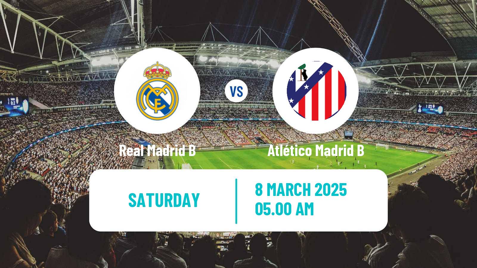 Soccer Spanish Primera Federacion Women Real Madrid B - Atlético Madrid B