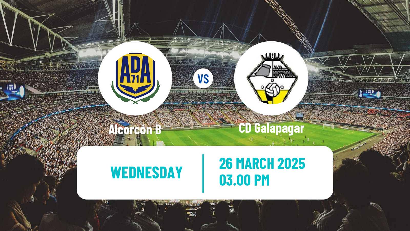Soccer Spanish Tercera RFEF - Group 7 Alcorcón B - Galapagar