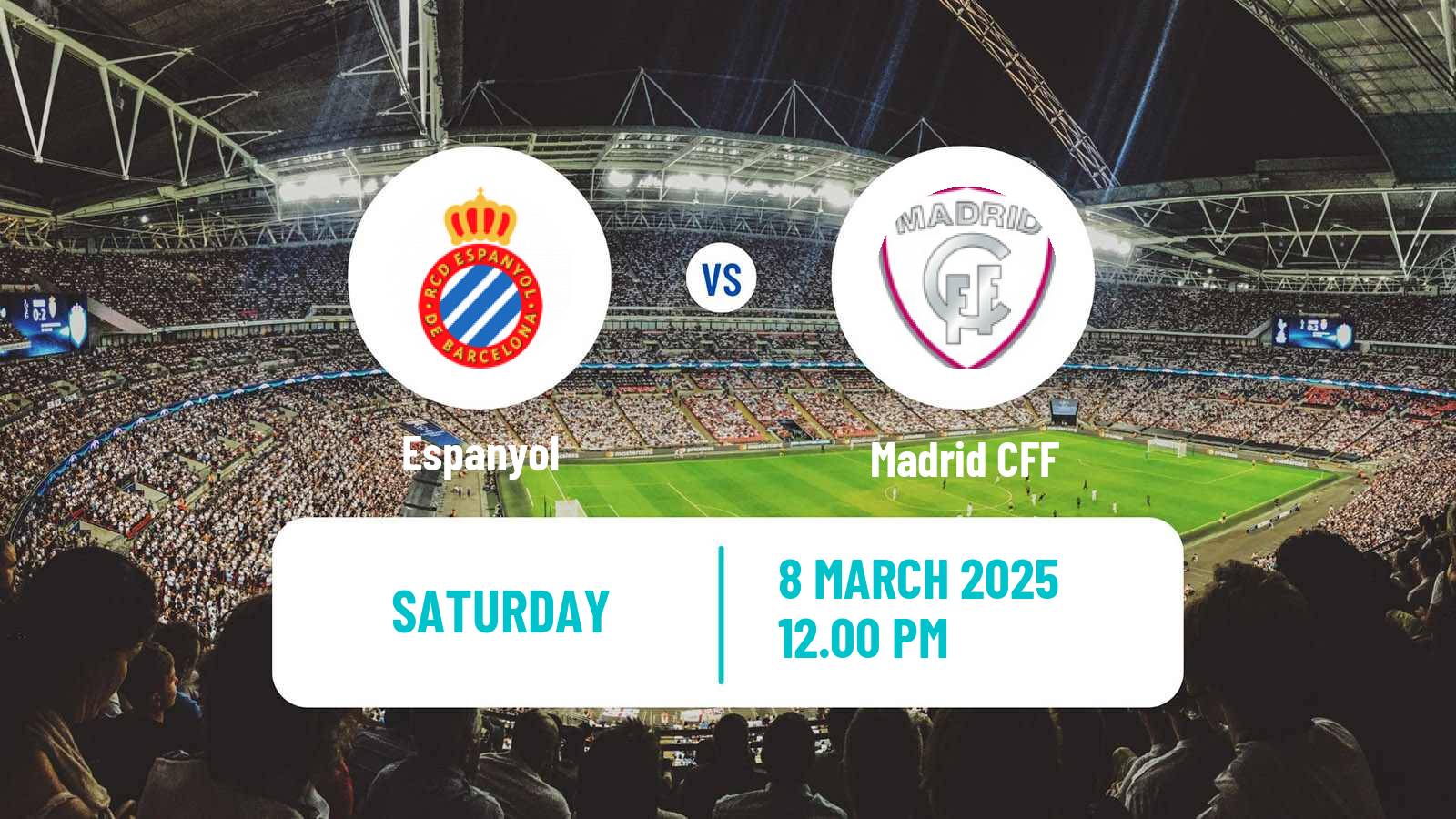 Soccer Spanish Primera División Women Espanyol - Madrid CFF