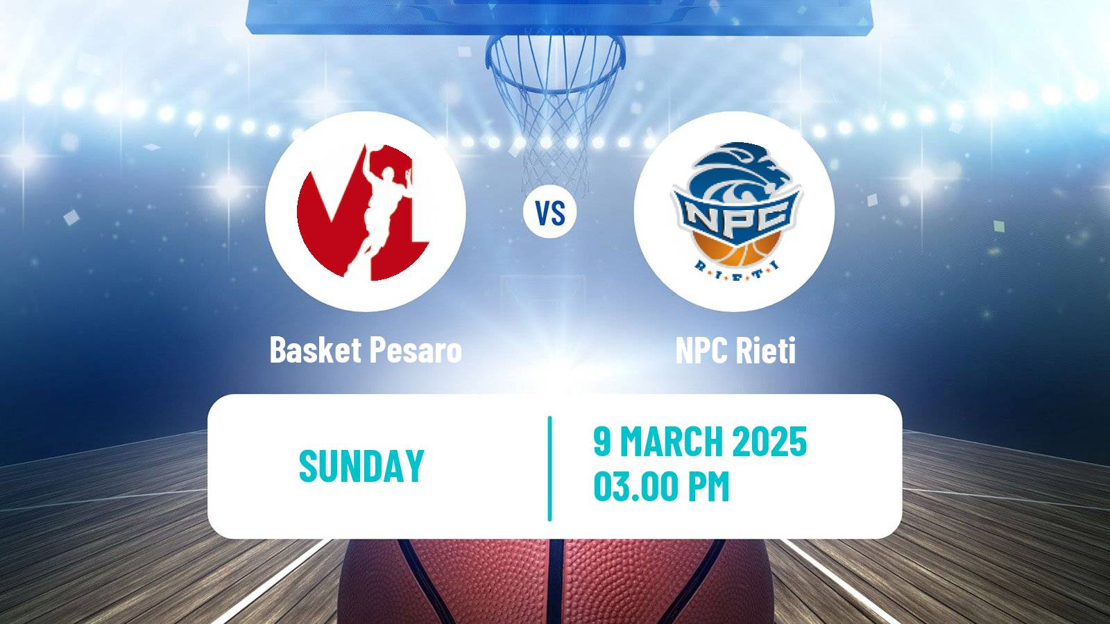 Basketball Italian Serie A2 Basketball Basket Pesaro - Rieti