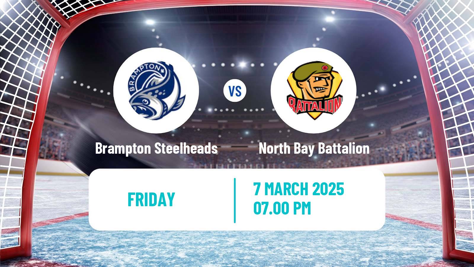 Hockey OHL Brampton Steelheads - North Bay Battalion