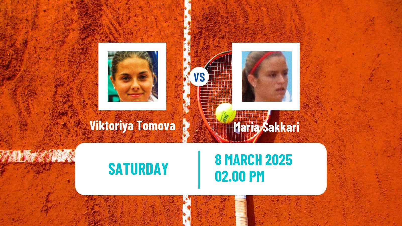 Tennis WTA Indian Wells Viktoriya Tomova - Maria Sakkari