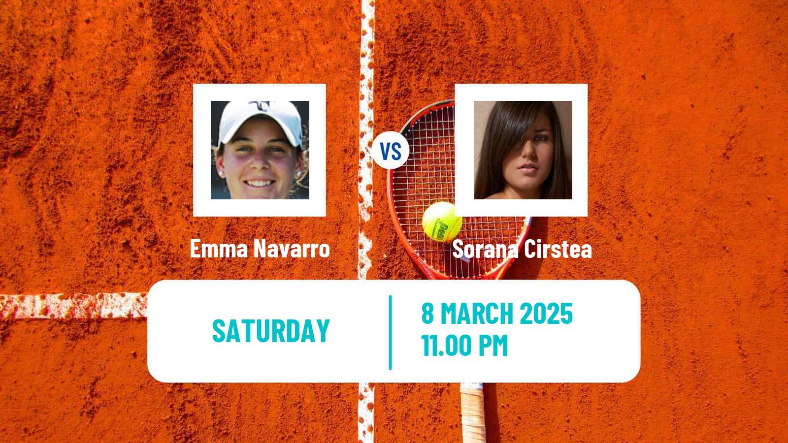 Tennis WTA Indian Wells Emma Navarro - Sorana Cirstea