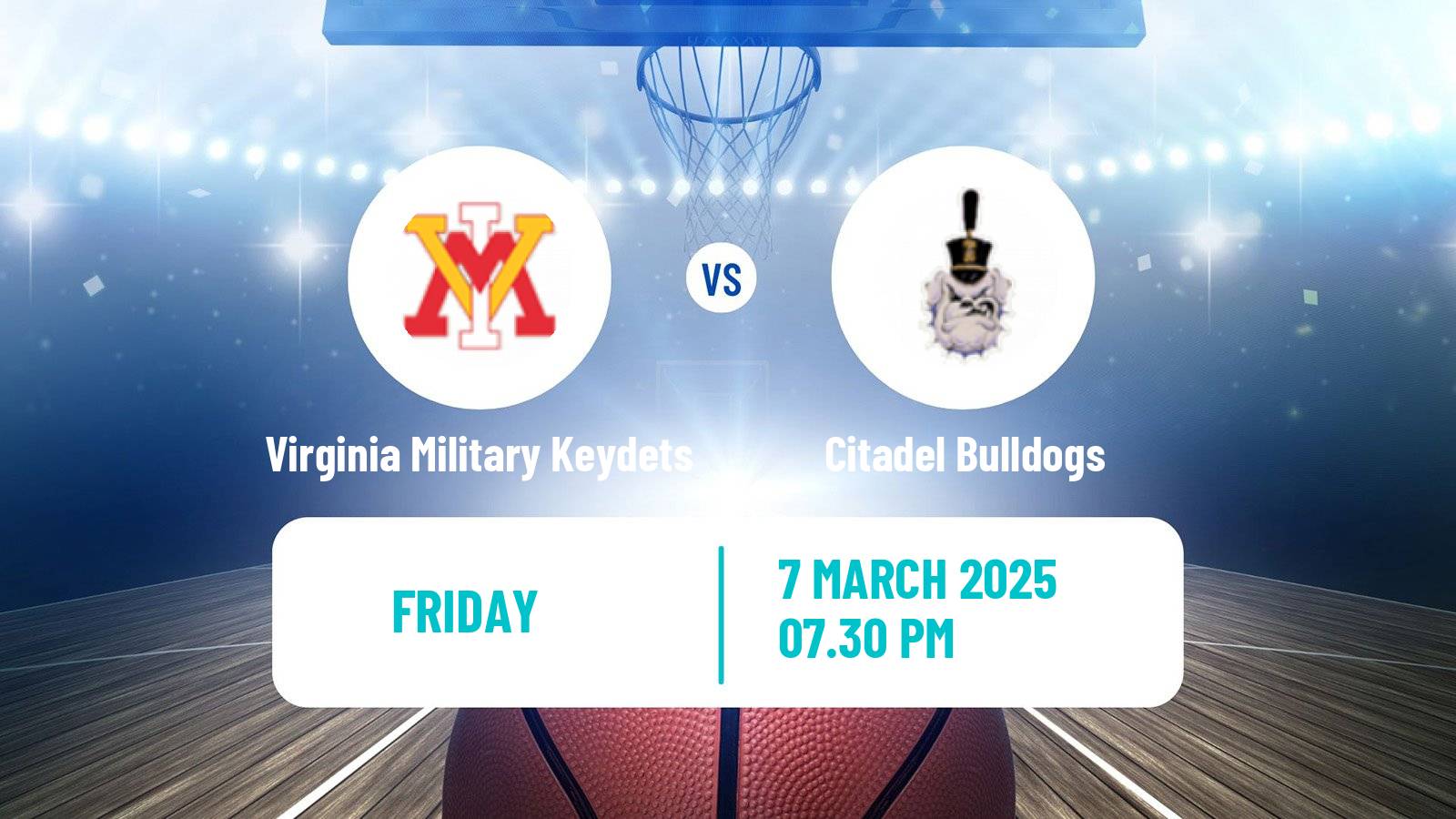 Basketball NCAA College Basketball Virginia Military Keydets - Citadel Bulldogs