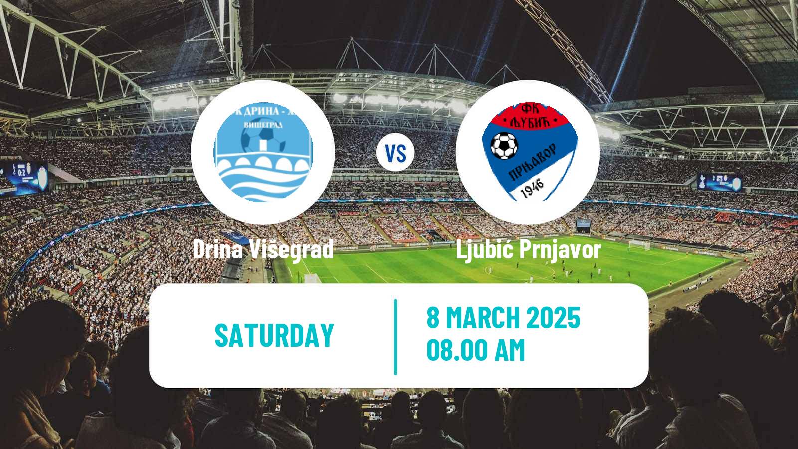Soccer Bosnian Prva Liga RS Drina Višegrad - Ljubić Prnjavor