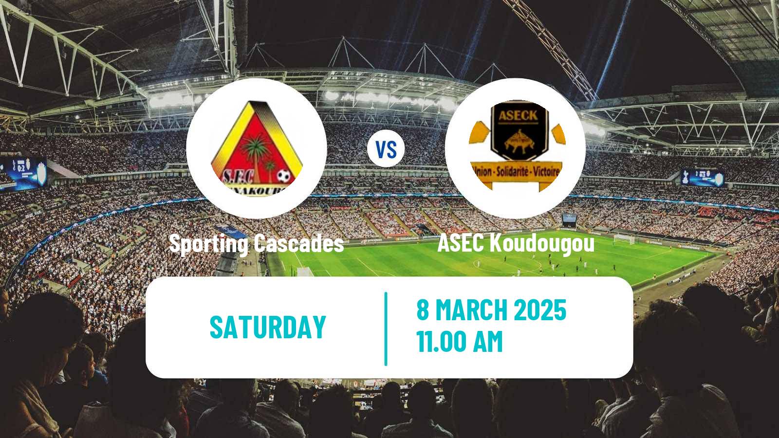 Soccer Burkina Faso Premier League Sporting Cascades - ASEC Koudougou