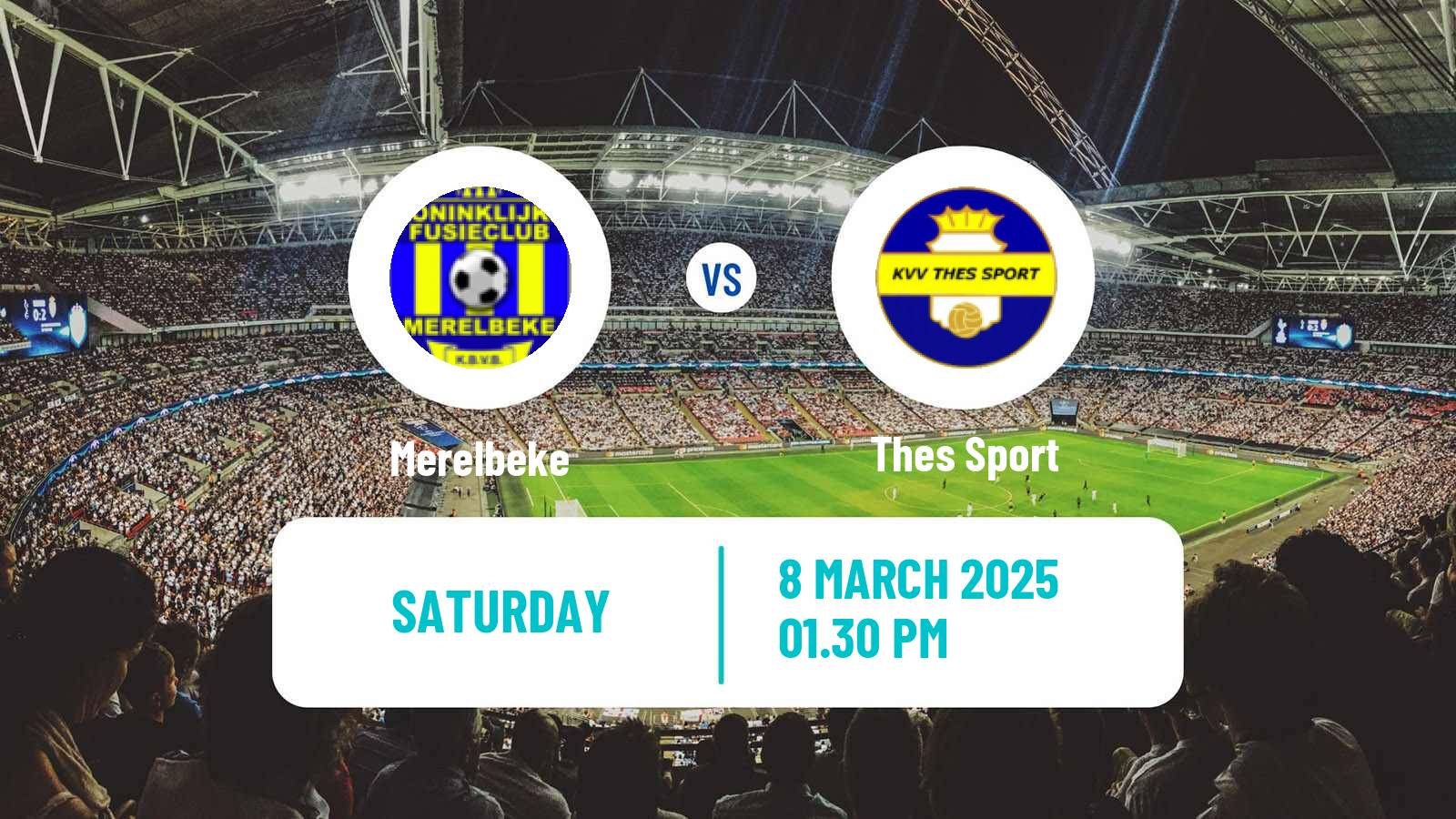Soccer Belgian National Division 1 VV Merelbeke - Thes Sport