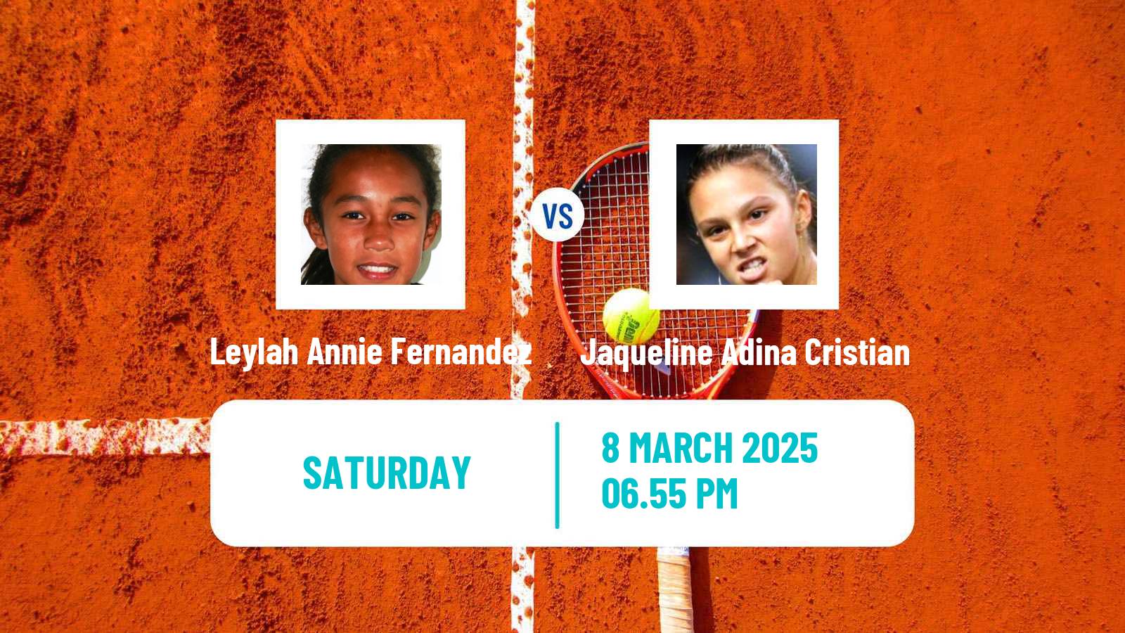 Tennis WTA Indian Wells Leylah Annie Fernandez - Jaqueline Adina Cristian