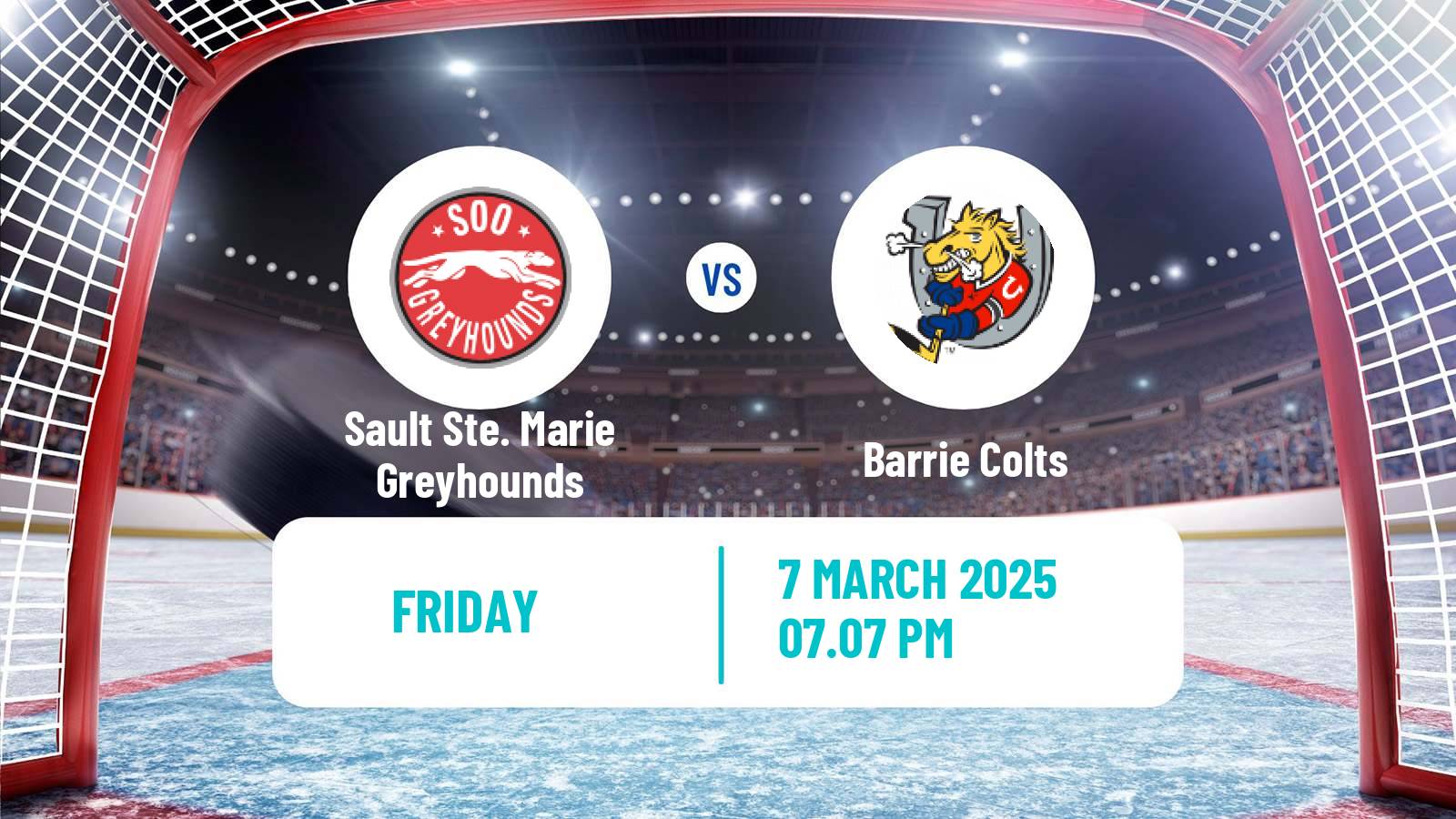 Hockey OHL Sault Ste. Marie Greyhounds - Barrie Colts