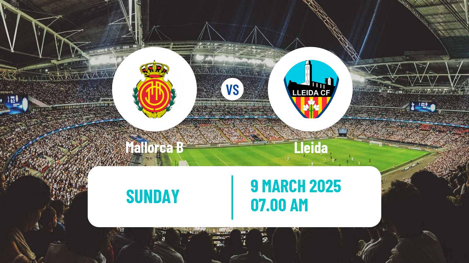 Soccer Spanish Segunda RFEF - Group 3 Mallorca B - Lleida