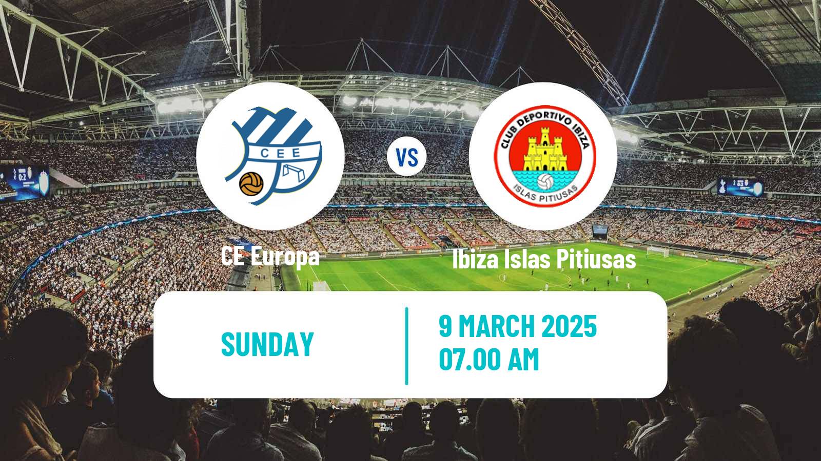 Soccer Spanish Segunda RFEF - Group 3 CE Europa - Ibiza Islas Pitiusas