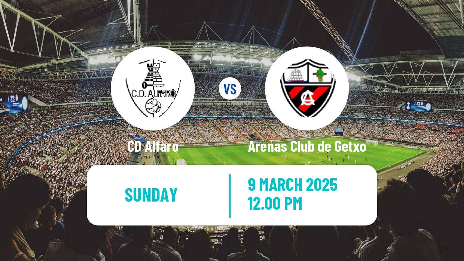 Soccer Spanish Segunda RFEF - Group 2 Alfaro - Arenas Club de Getxo