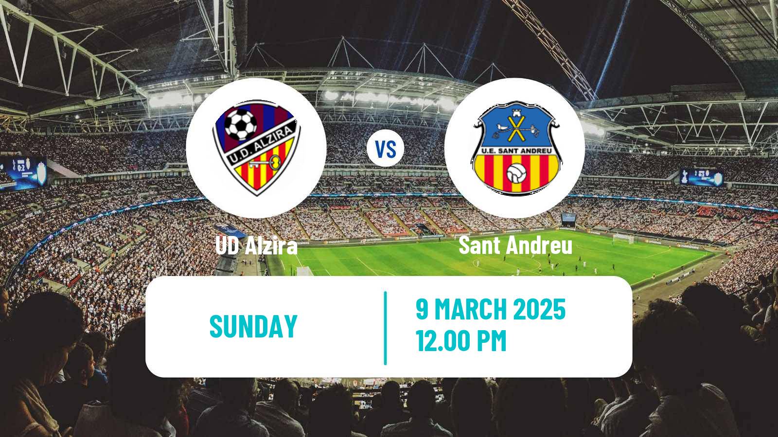 Soccer Spanish Segunda RFEF - Group 3 Alzira - Sant Andreu