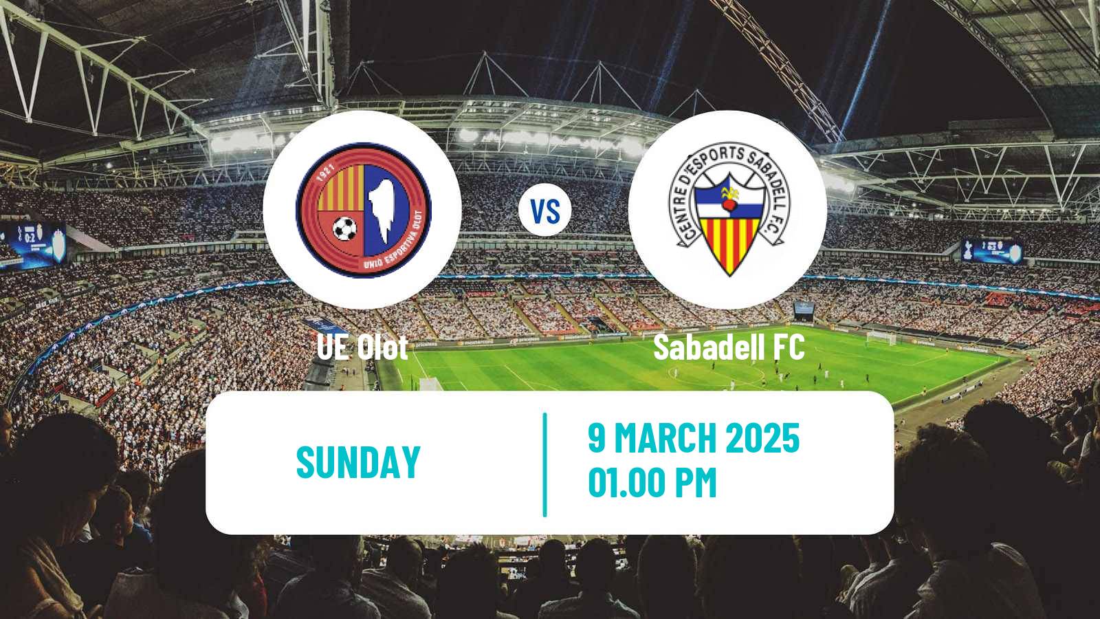 Soccer Spanish Segunda RFEF - Group 3 Olot - Sabadell