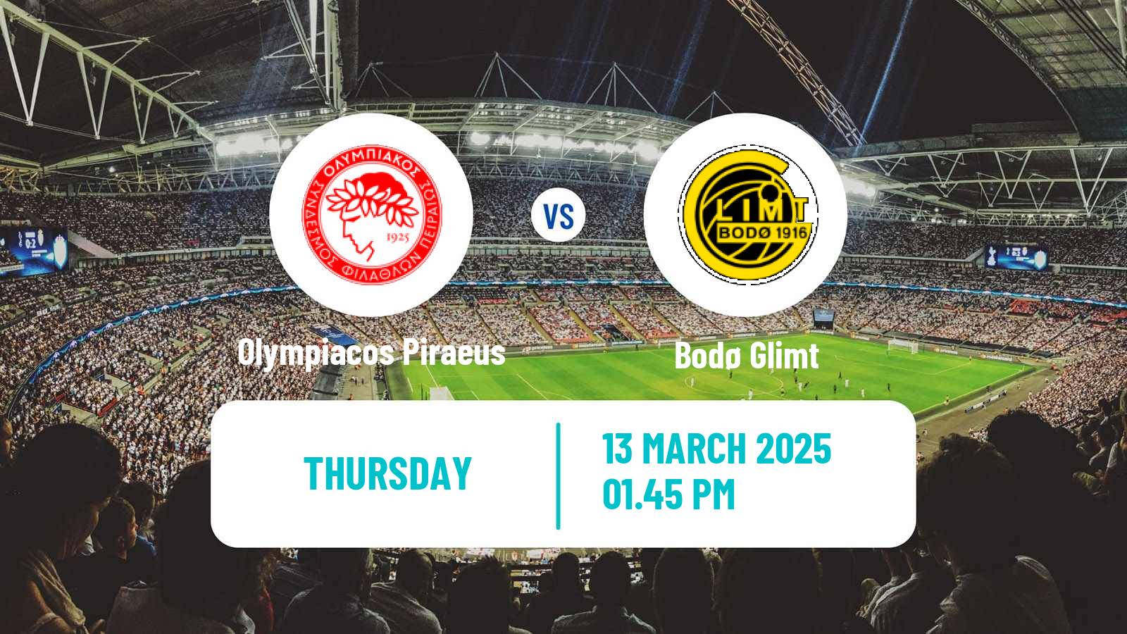 Soccer UEFA Europa League Olympiacos Piraeus - Bodø Glimt