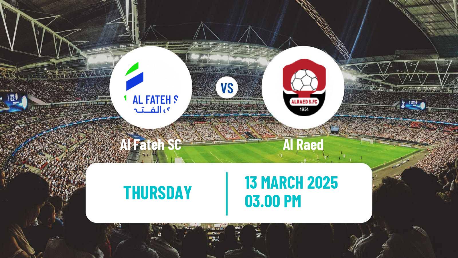 Football Saudi Professional League Al Fateh - Al Raed