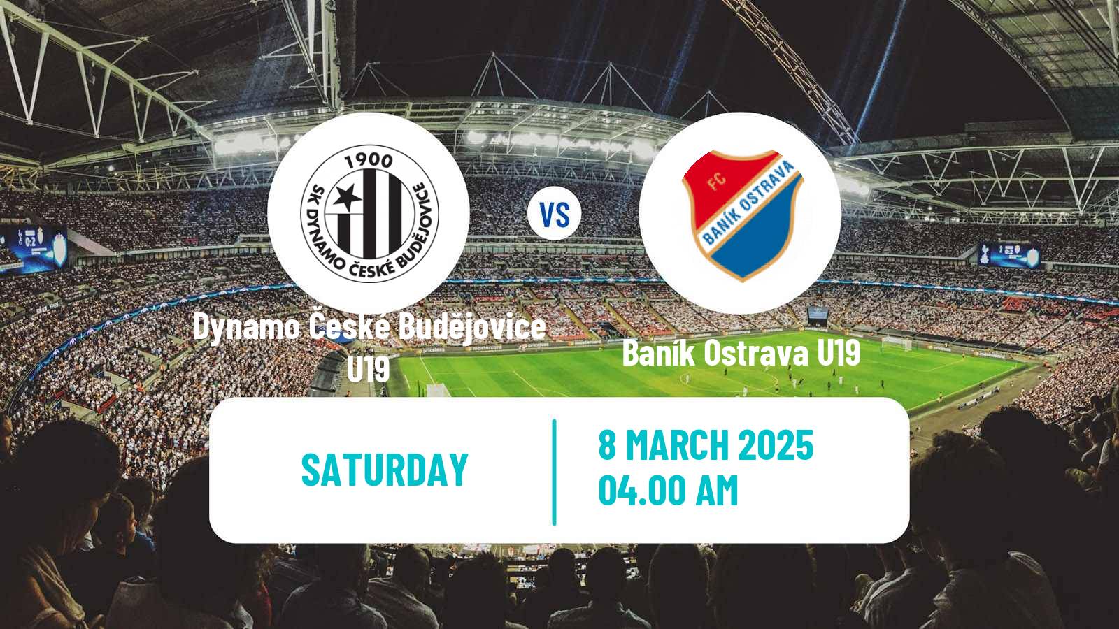 Soccer Czech U19 League Dynamo České Budějovice U19 - Baník Ostrava U19