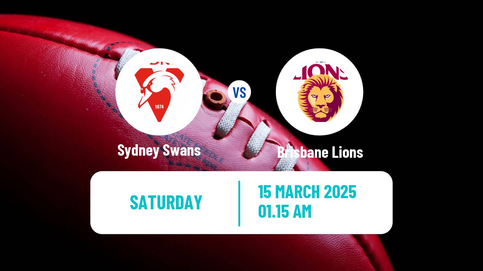 Aussie rules AFL Sydney Swans - Brisbane Lions