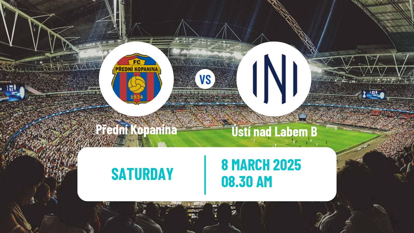 Soccer Czech Division B Přední Kopanina - Ústí nad Labem B