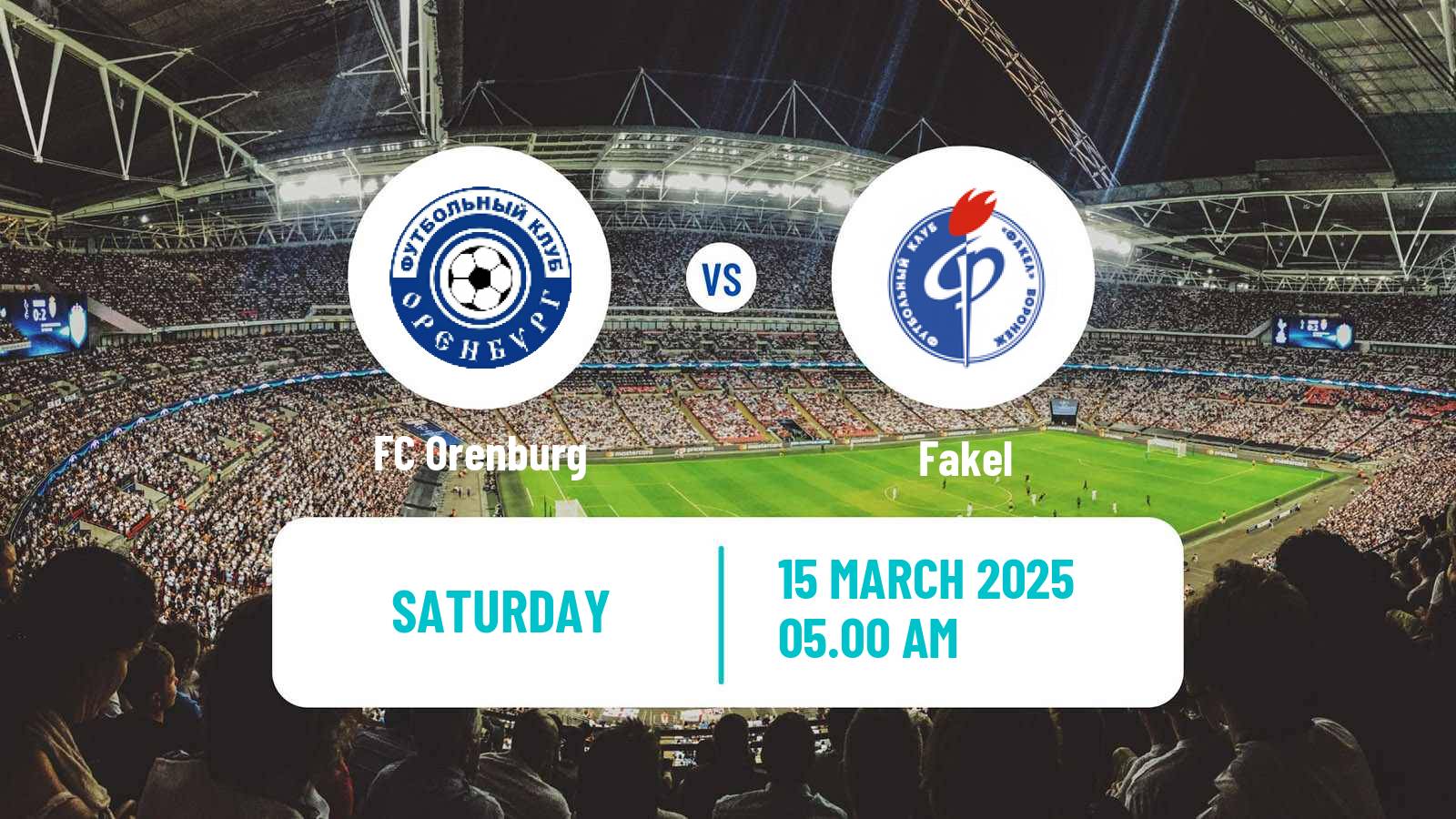 Soccer Russian Premier League Orenburg - Fakel