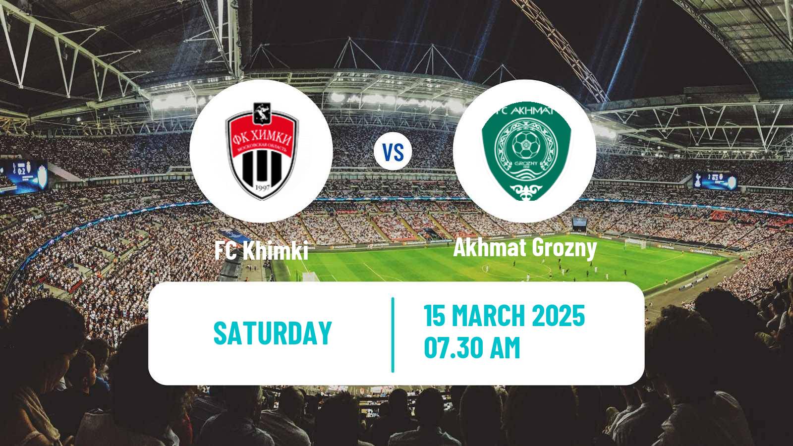 Soccer Russian Premier League Khimki - Akhmat Grozny
