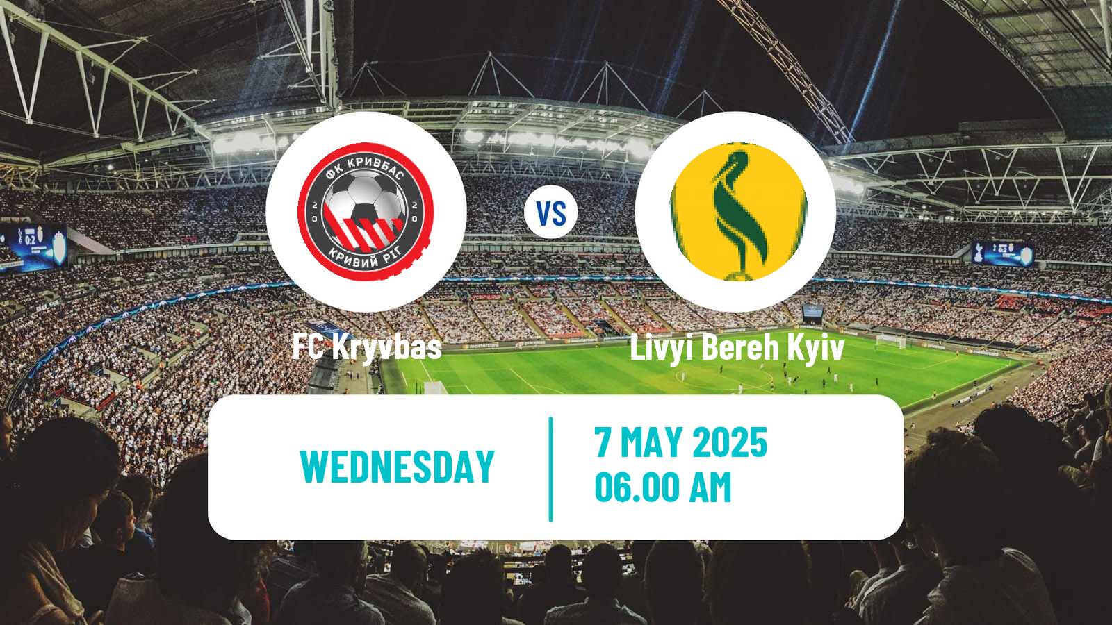 Soccer Ukrainian Premier League Kryvbas - Livyi Bereh Kyiv