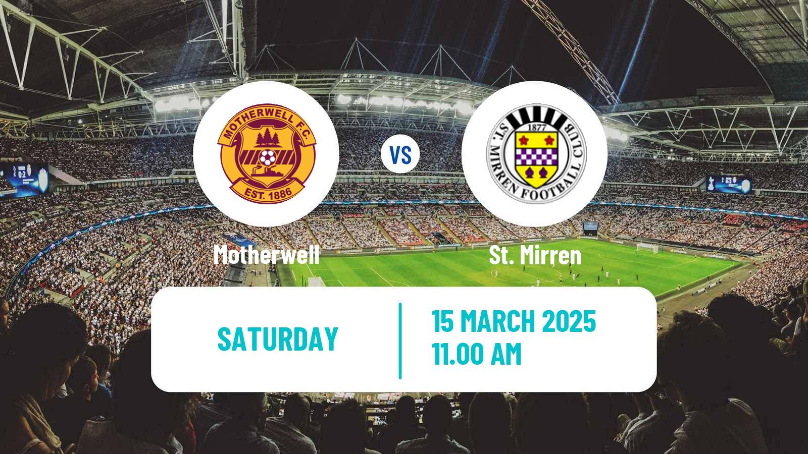 Football Scottish Premier League Motherwell - St. Mirren
