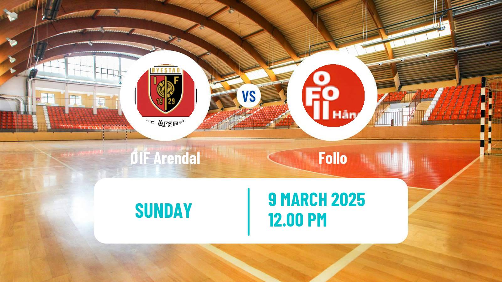 Handball Norwegian Eliteserien Handball Arendal - Follo