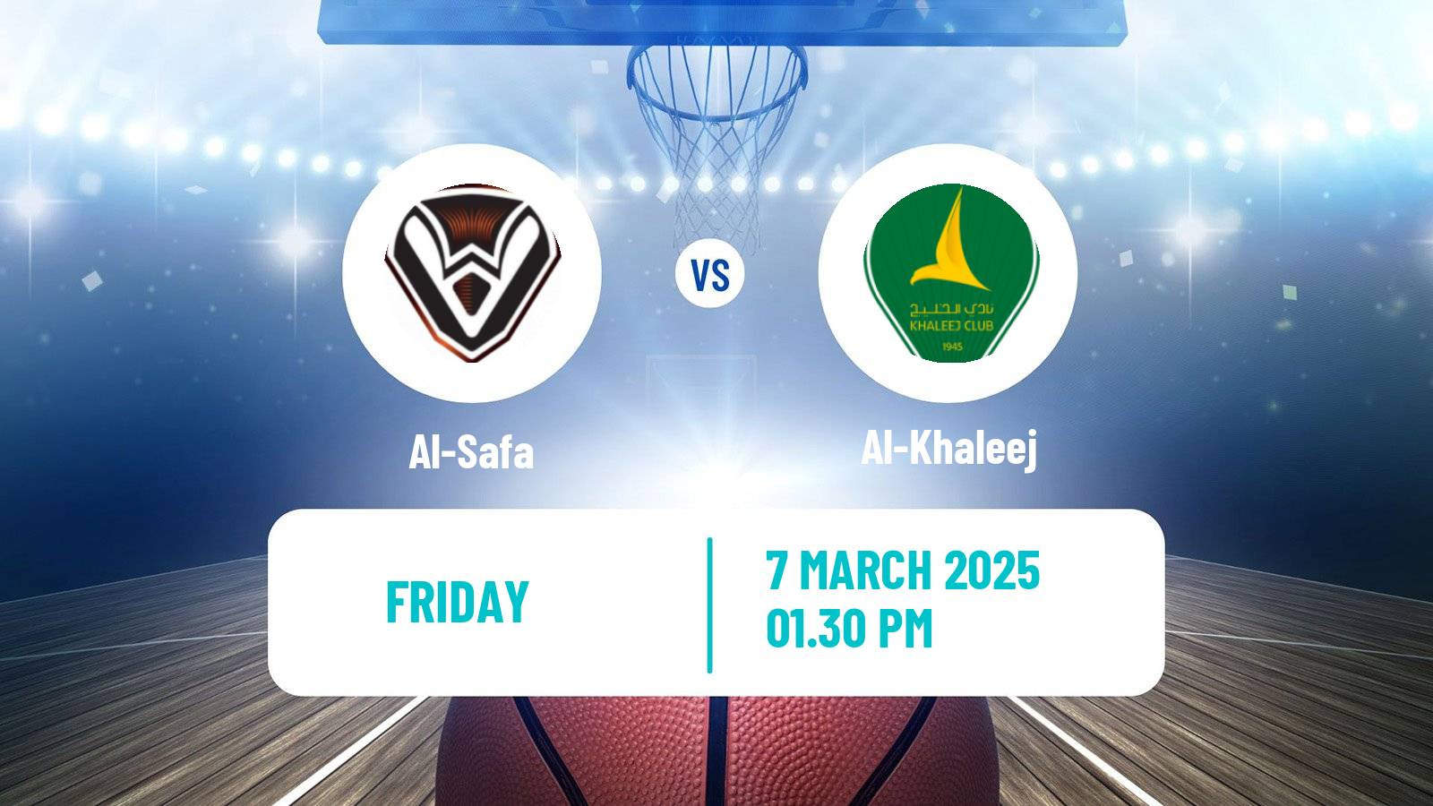 Basketball Saudi Premier League Basketball Al-Safa - Al-Khaleej