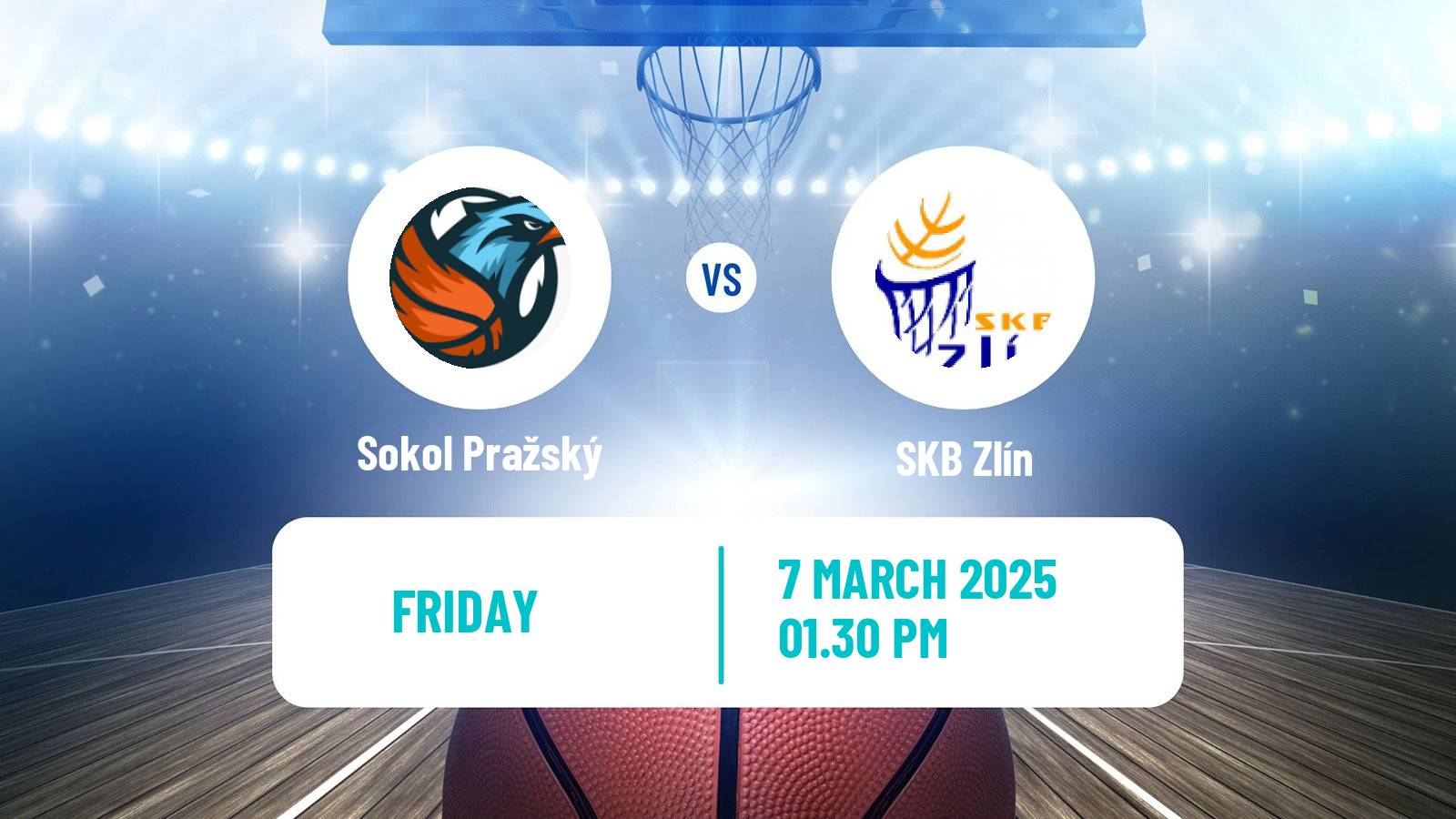 Basketball Czech 1 Liga Basketball Sokol Pražský - SKB Zlín