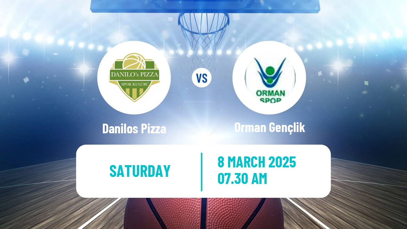 Basketball Turkish Basketball League Women Danilos Pizza - Orman Gençlik