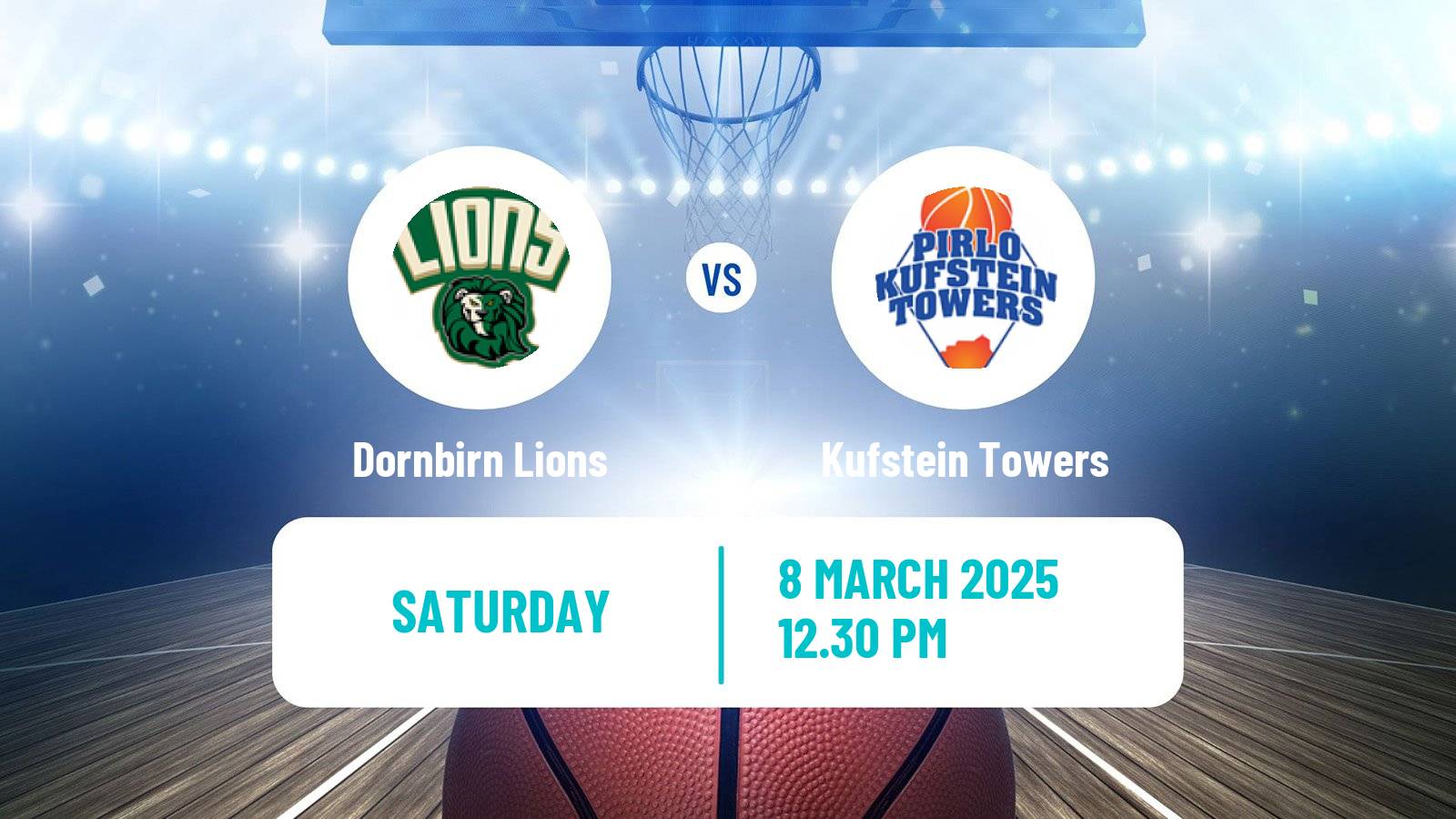 Basketball Austrian Zweite Liga Basketball Dornbirn Lions - Kufstein Towers