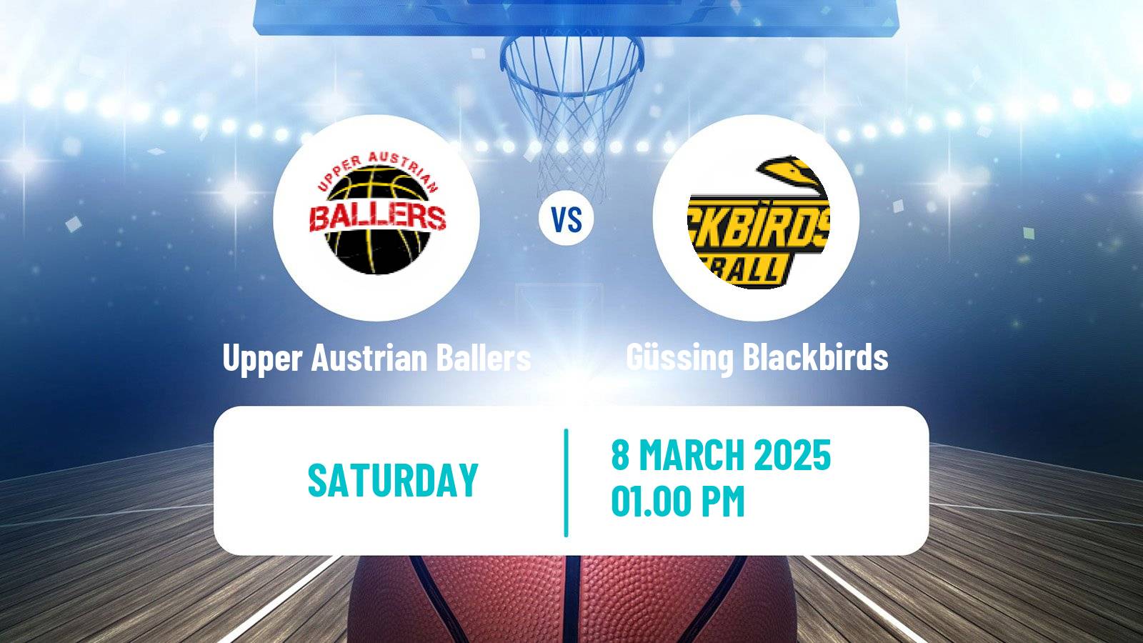 Basketball Austrian Zweite Liga Basketball Upper Austrian Ballers - Güssing Blackbirds