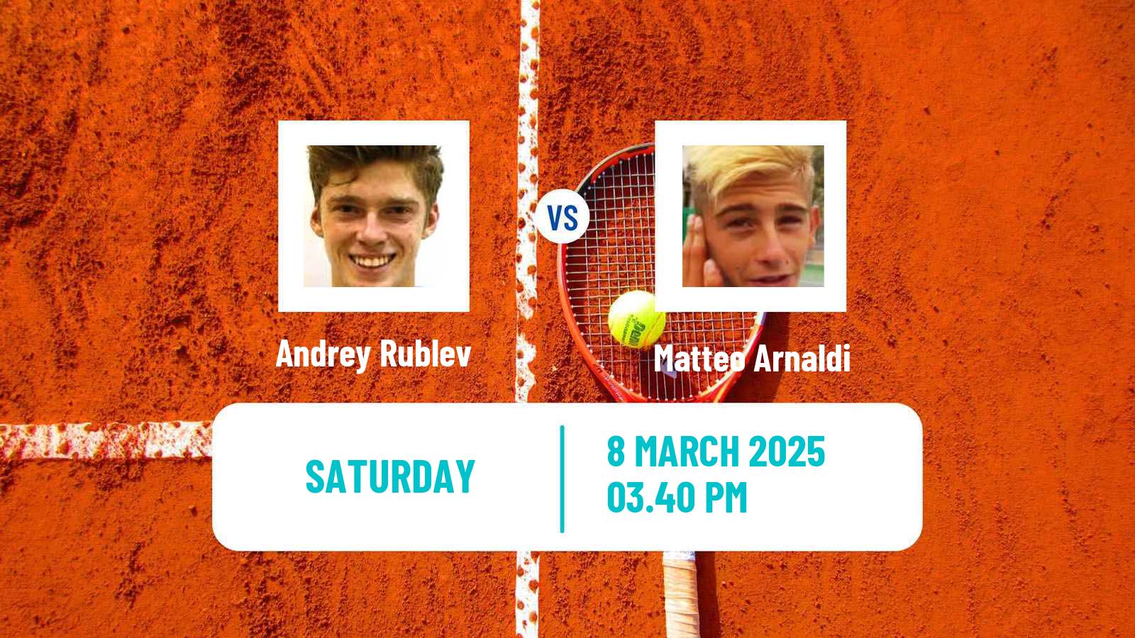 Tennis ATP Indian Wells Andrey Rublev - Matteo Arnaldi