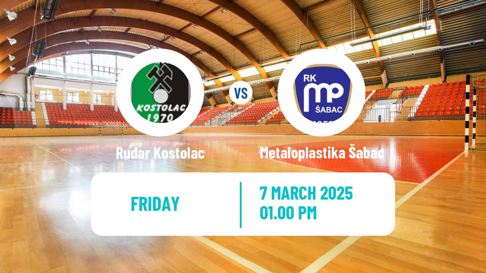 Handball Serbian Superliga Handball Rudar Kostolac - Metaloplastika Šabac