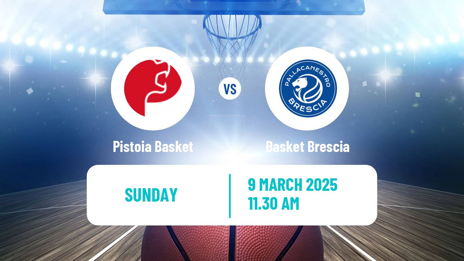 Basketball Italian Lega A Basketball Pistoia Basket - Basket Brescia