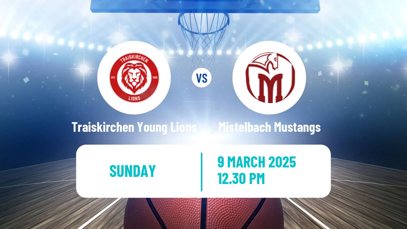 Basketball Austrian Zweite Liga Basketball Traiskirchen Young Lions - Mistelbach Mustangs
