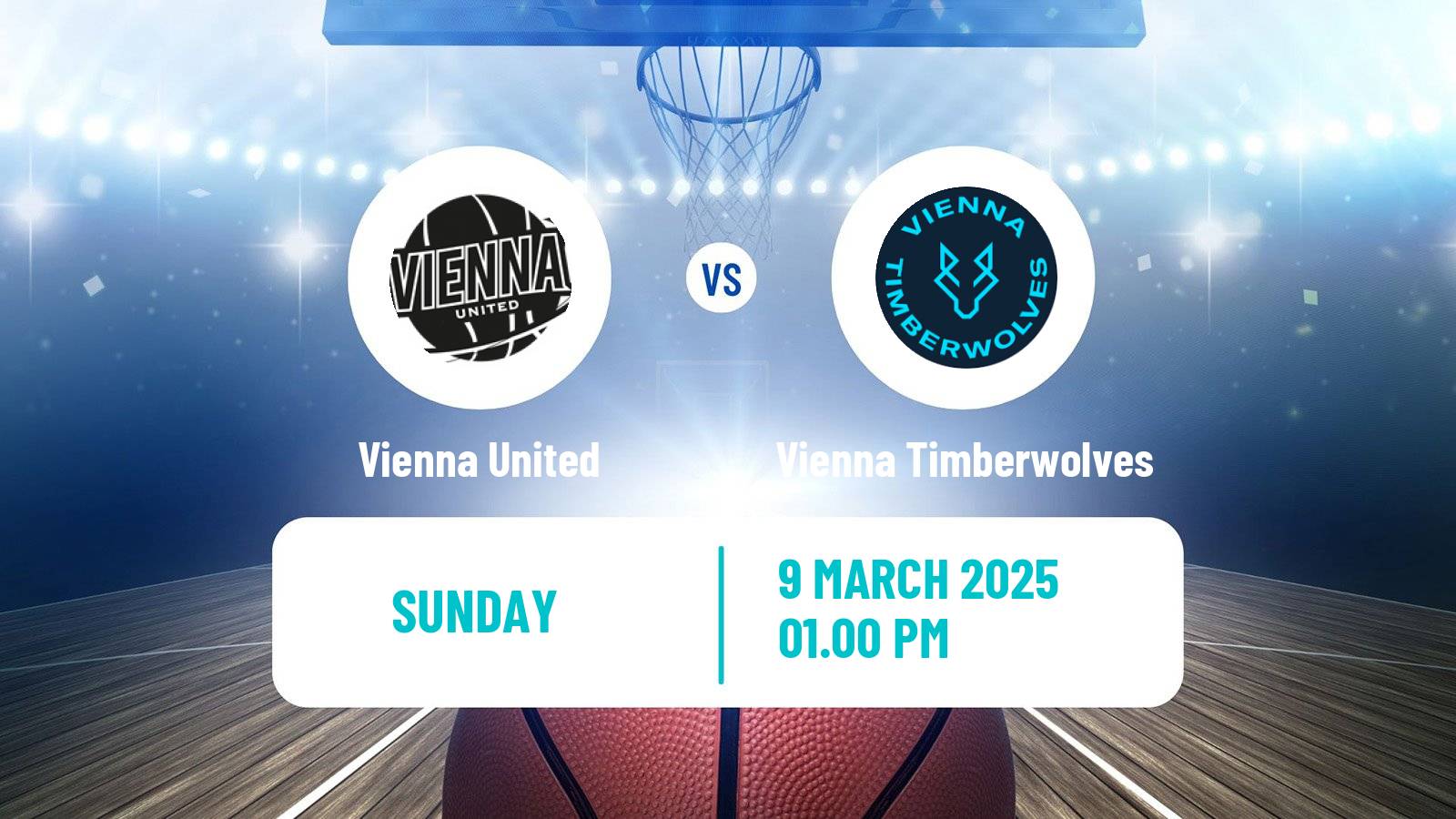 Basketball Austrian Zweite Liga Basketball Vienna United - Vienna Timberwolves
