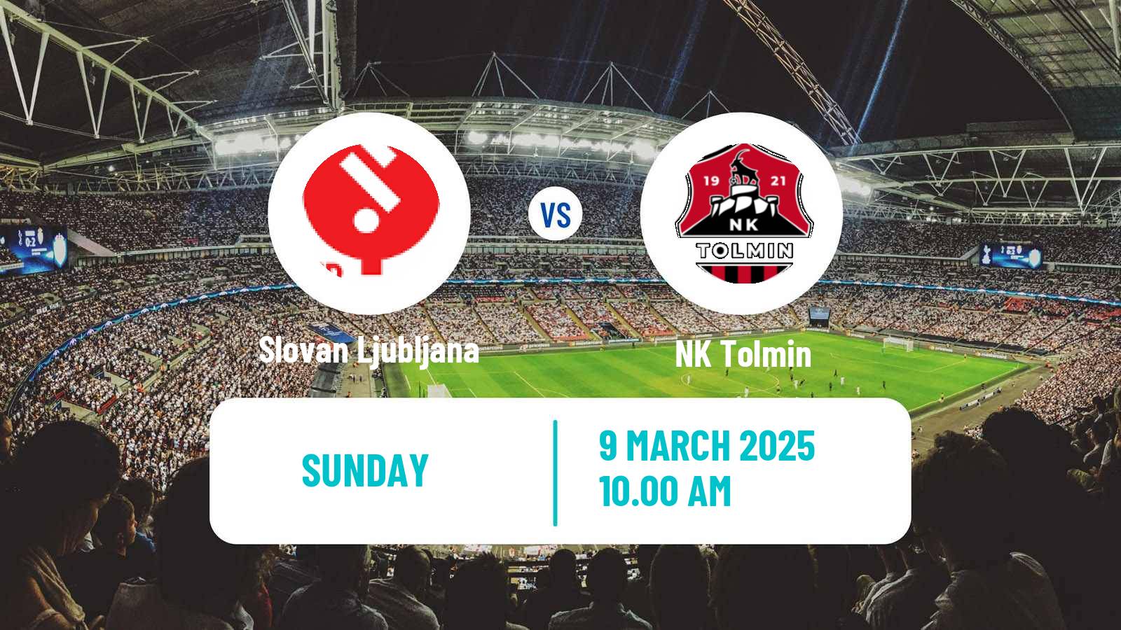 Soccer Slovenian 2 SNL Slovan Ljubljana - Tolmin