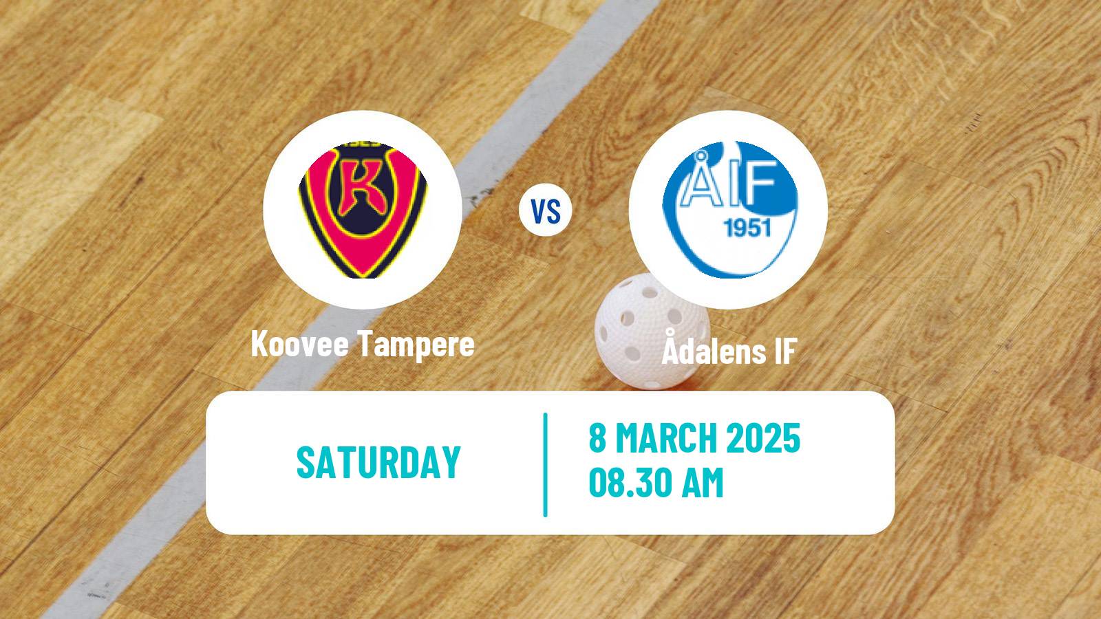 Floorball Finnish F-Liiga Women Koovee Tampere - Ådalens IF