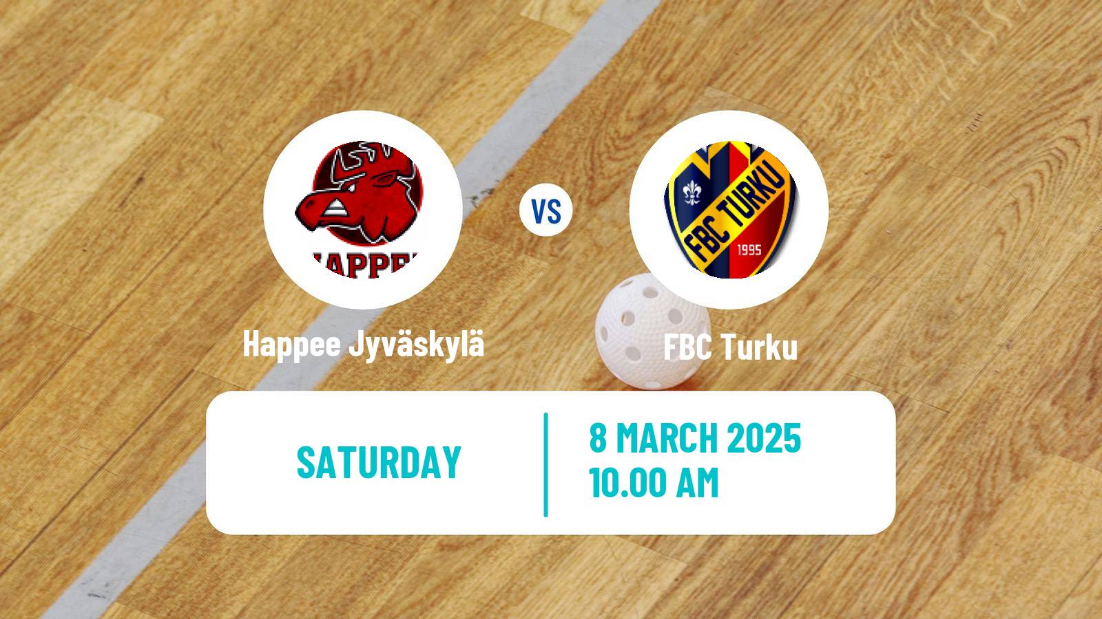 Floorball Finnish F-Liiga Happee Jyväskylä - Turku