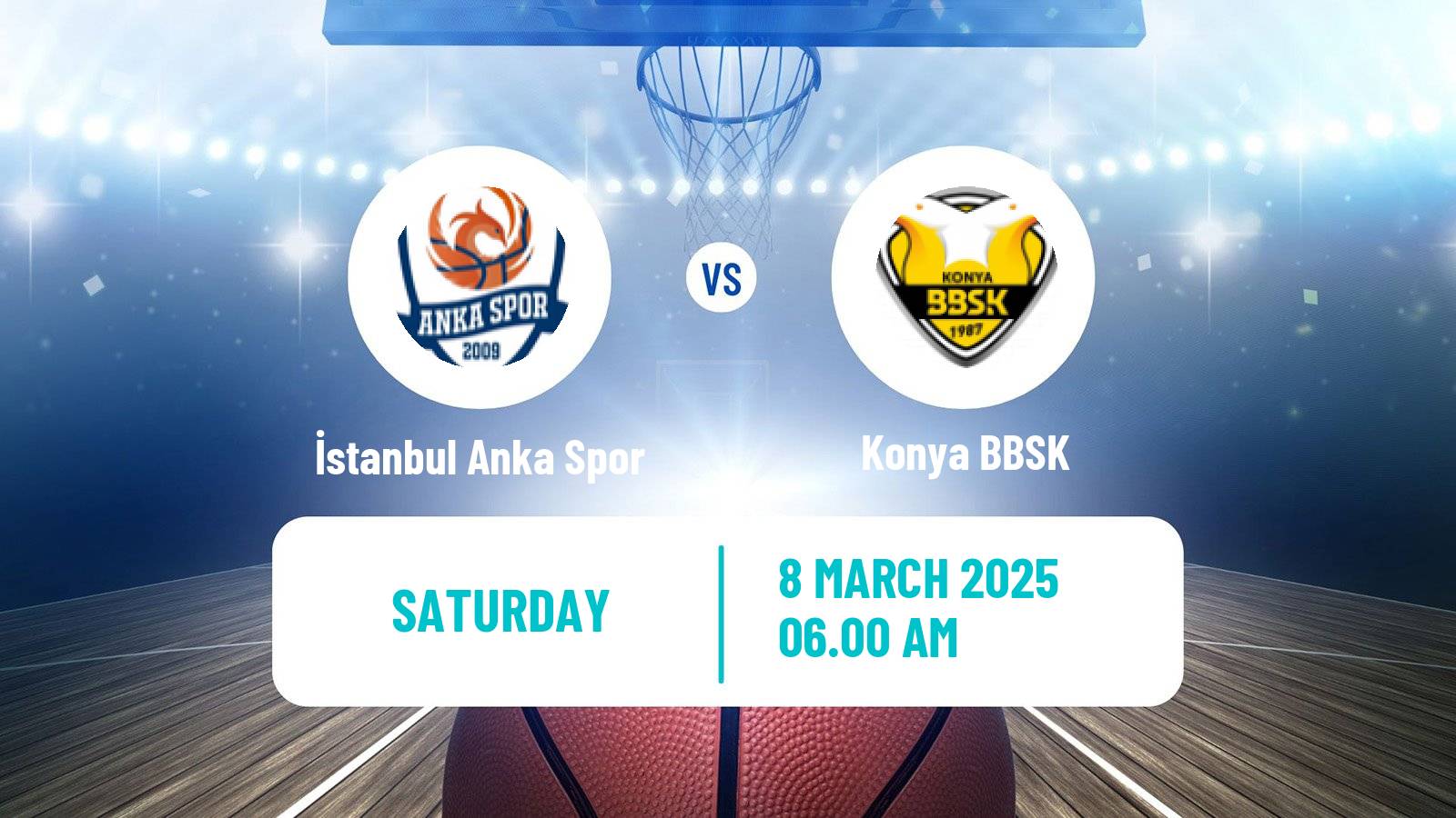 Basketball Turkish TBL İstanbul Anka Spor - Konya BBSK