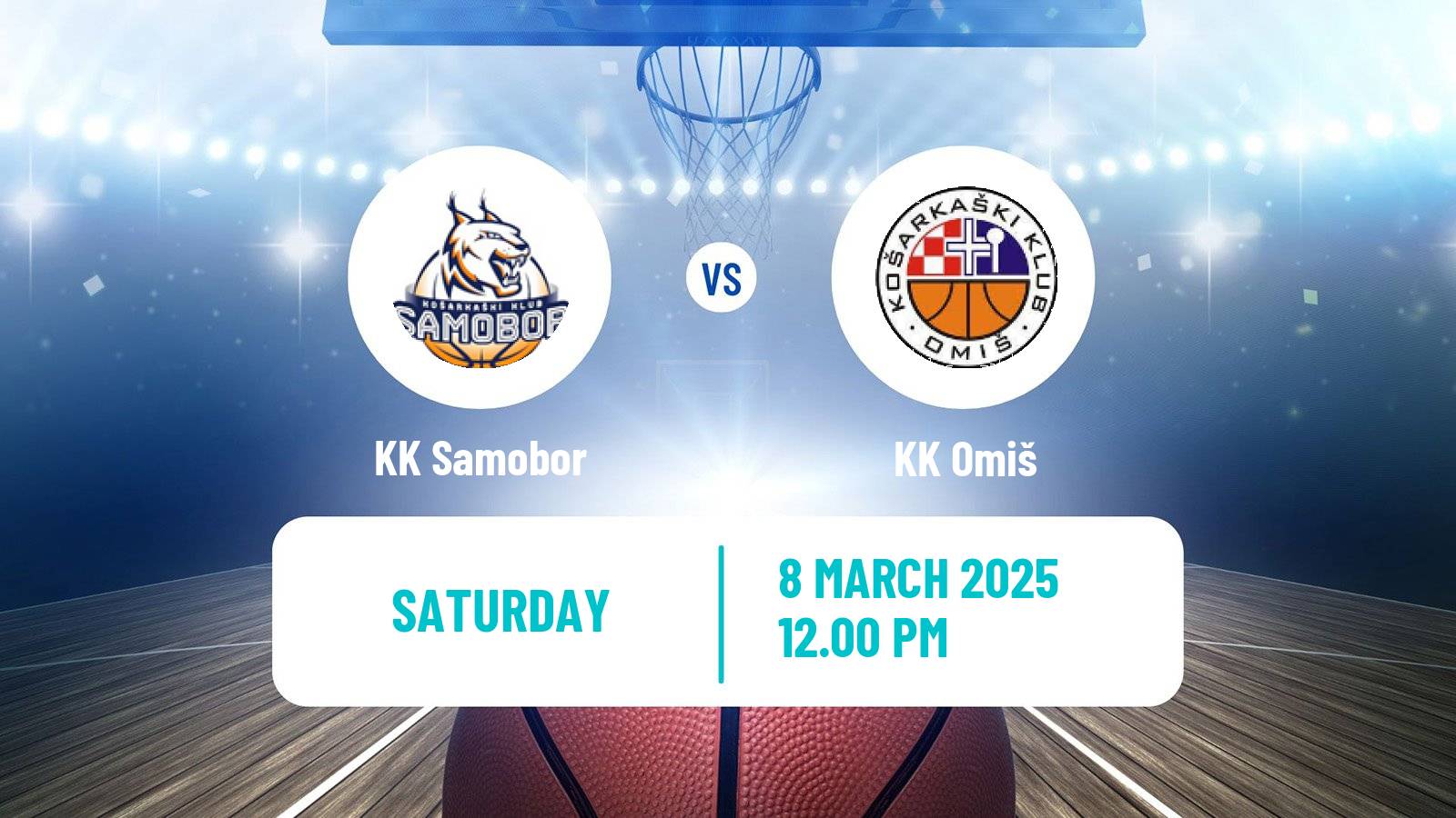 Basketball Croatian Prva Liga Basketball Samobor - Omiš