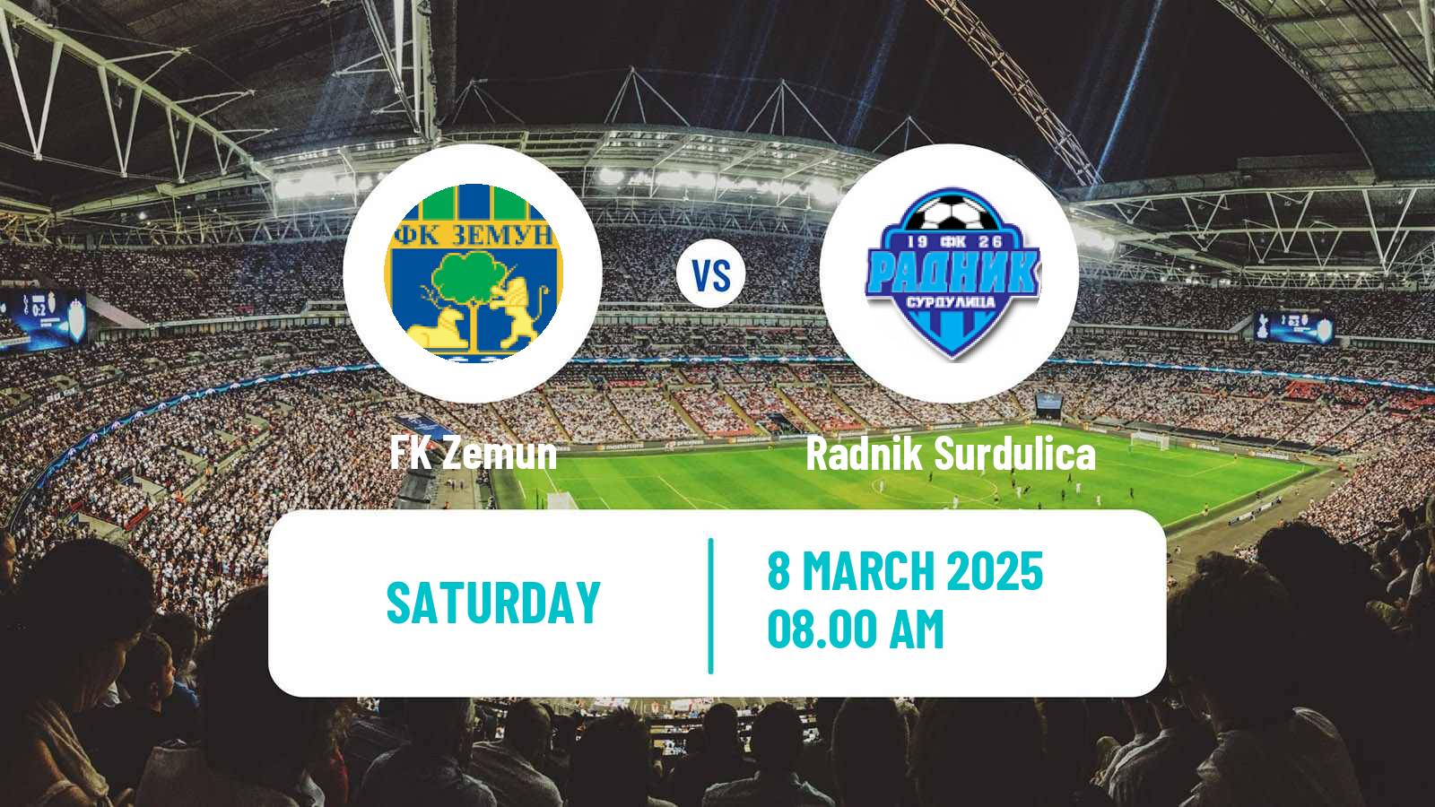 Soccer Serbian Prva Liga Zemun - Radnik Surdulica