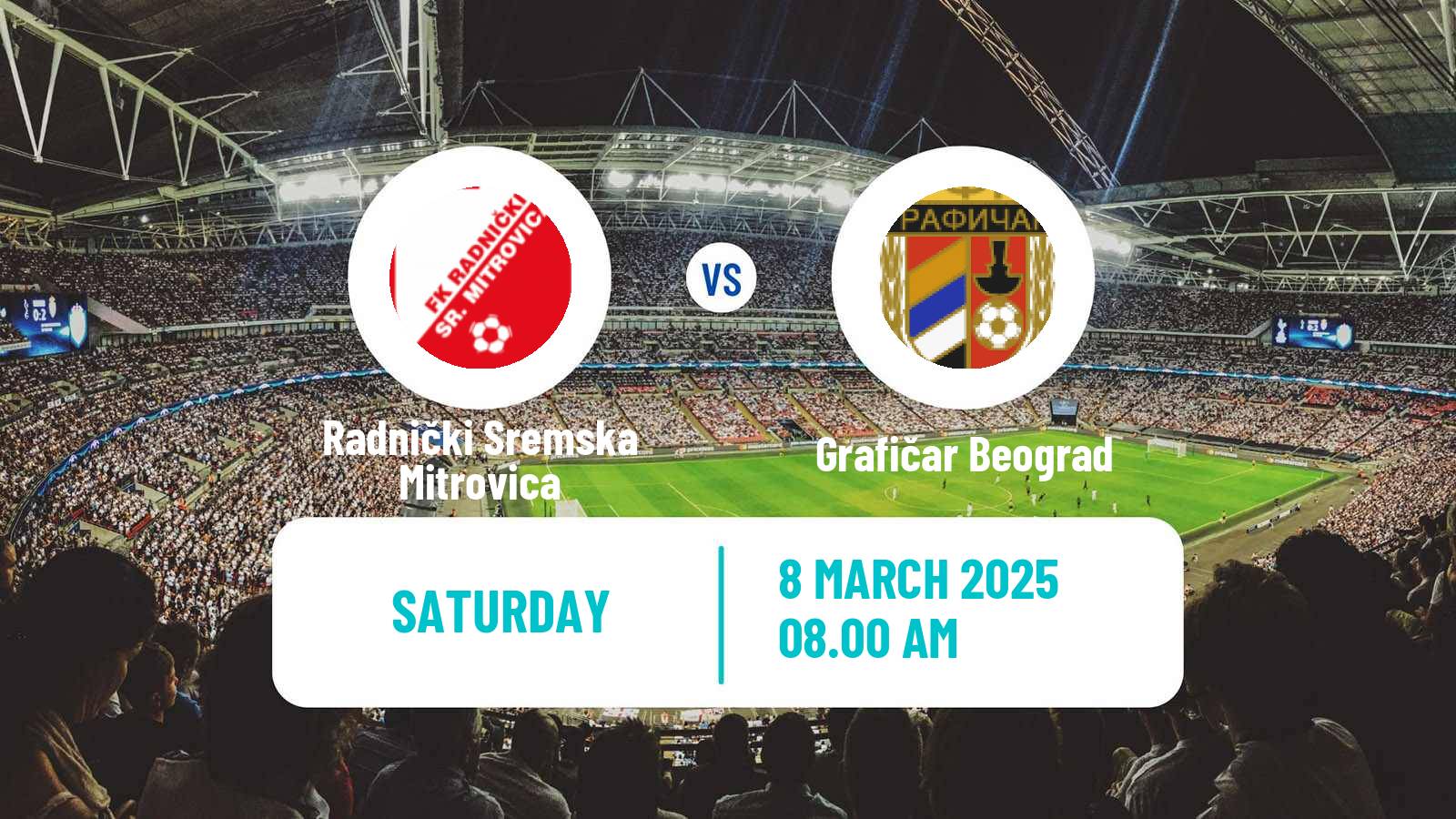 Soccer Serbian Prva Liga Radnički Sremska Mitrovica - Grafičar Beograd