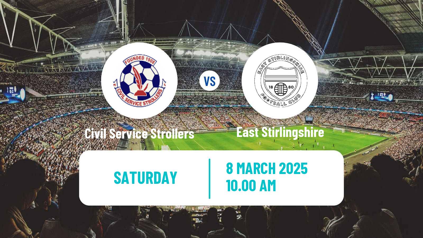 Soccer Scottish Lowland League Civil Service Strollers - East Stirlingshire