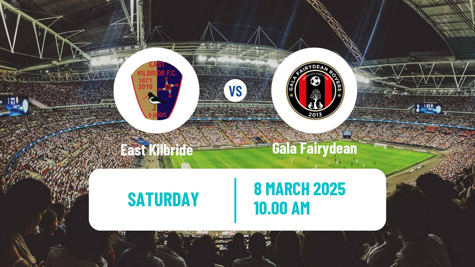 Soccer Scottish Lowland League East Kilbride - Gala Fairydean