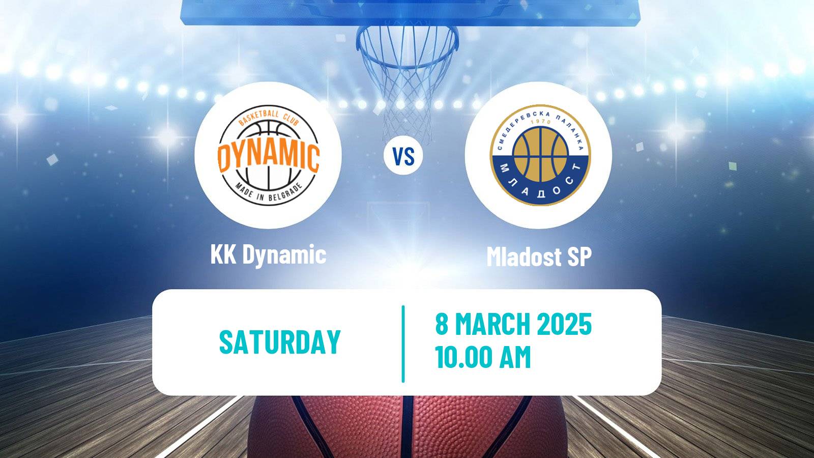 Basketball Serbian First League Basketball Dynamic - Mladost SP